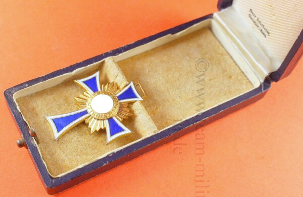 Ehrenkreuz der deutschen Mutter Gold im Etui - Mutterkreuz