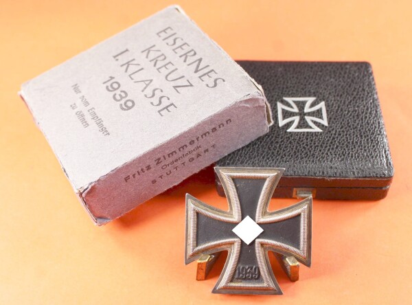 Eisernes Kreuz 1.Klasse 1939 im blauem Umkarton (6)  - EXTREM SELTEN